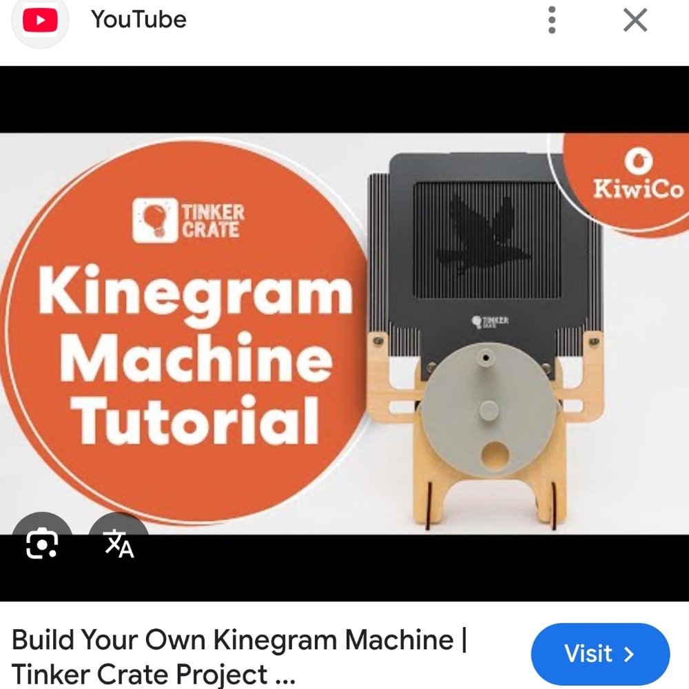NIB KiwiCo Tinker Crate Kinegram Animation Machine